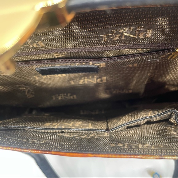 ToHE FzNd Brown  Crocodile Design Satchel - Picture 11 of 11